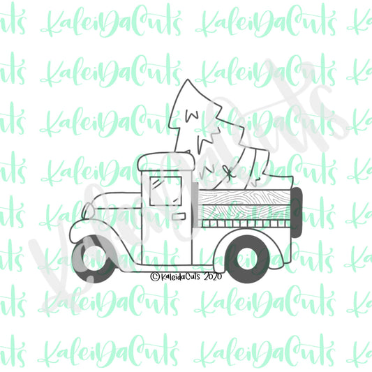 Vintage Christmas Truck Cookie Cutter