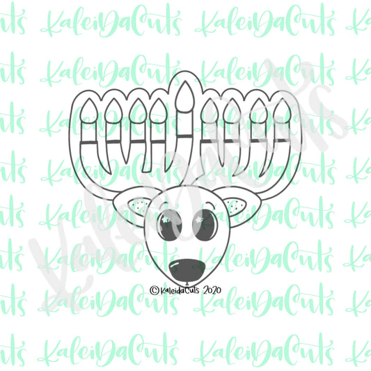 Reindeer Menorah Cookie Cutter