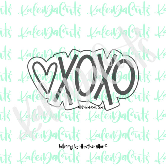 XoXo with Heart Cookie Cutter