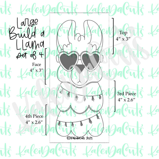 Large Build a Llama Cookie Cutter - Set of 4