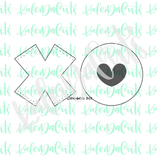 Sweet XO Cookie Cutter Set of 2