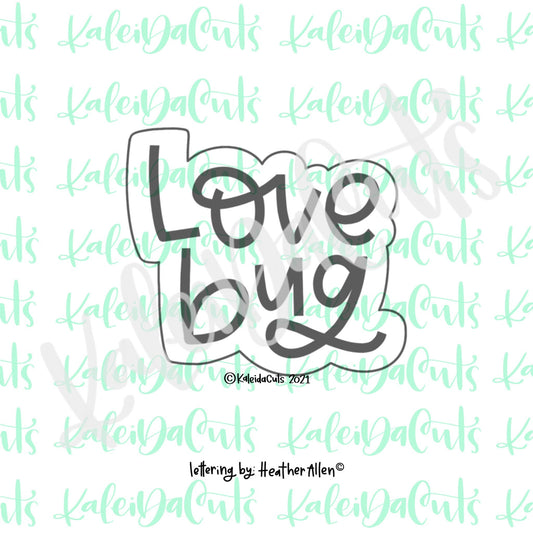 Love Bug Lettering Cookie Cutter