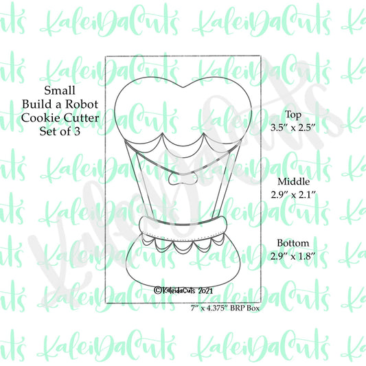 Small Build a Heart Air Balloon Cookie Cutter - Set of 3
