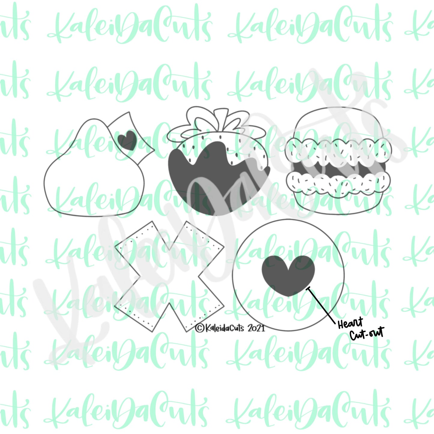 Sweet Valentine Minis Cookie Cutter Set of 5