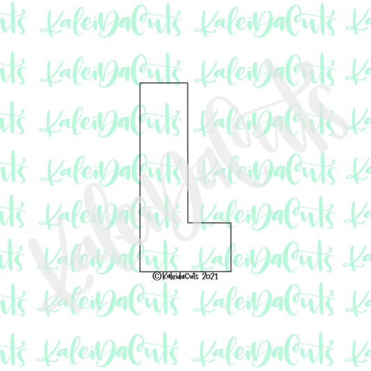 Tall Letter L Cookie Cutter