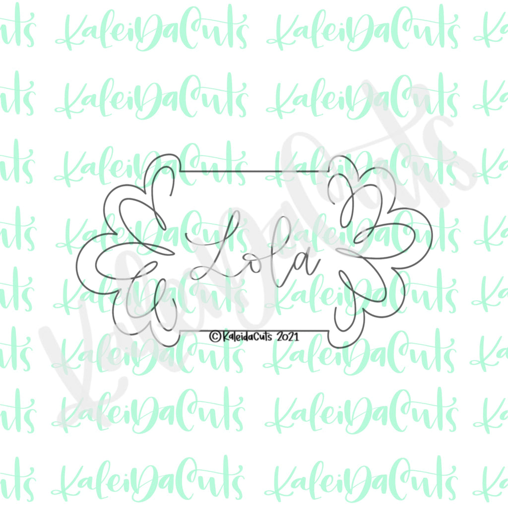 Lola Plaque Cookie Cutter