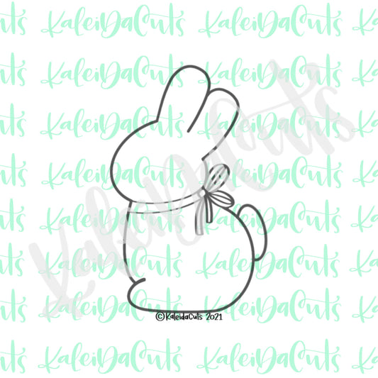Chocolate Bunny with Ribbon Cookie Cutter