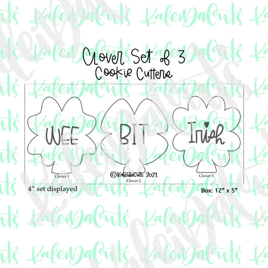 Clover Set of 3 Cookie Cutters