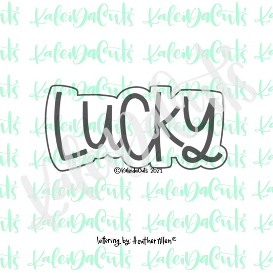 Lucky Lettering Cookie Cutter