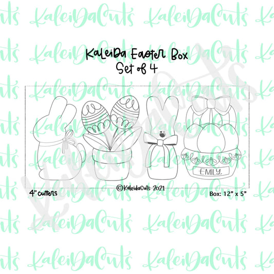Kaleida Easter Box Cookie Cutter Set of 4