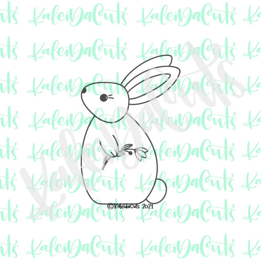 Folksy Bunny 2 Cookie Cutter