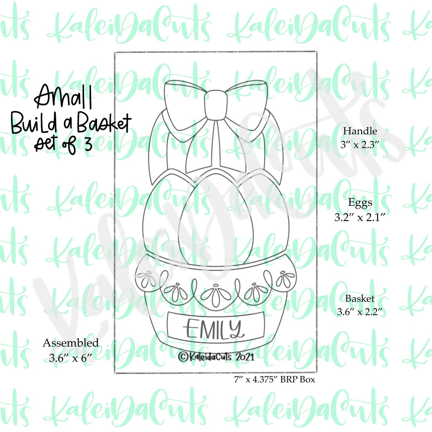 Small Build a Basket Cookie Cutter Set of 3