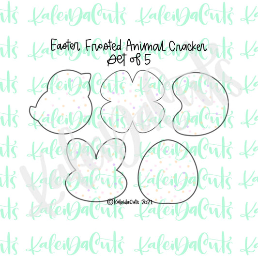 Easter Frosted Animal Cookie Cutter Set of 5