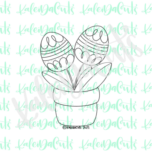Potted Egg Plant Cookie Cutter