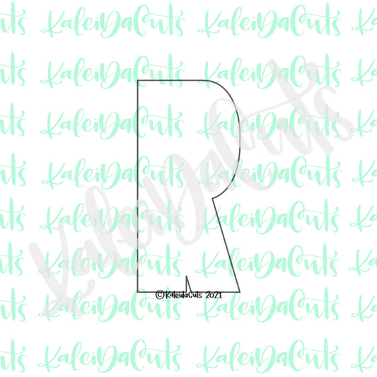 Tall Letter R Cookie Cutter