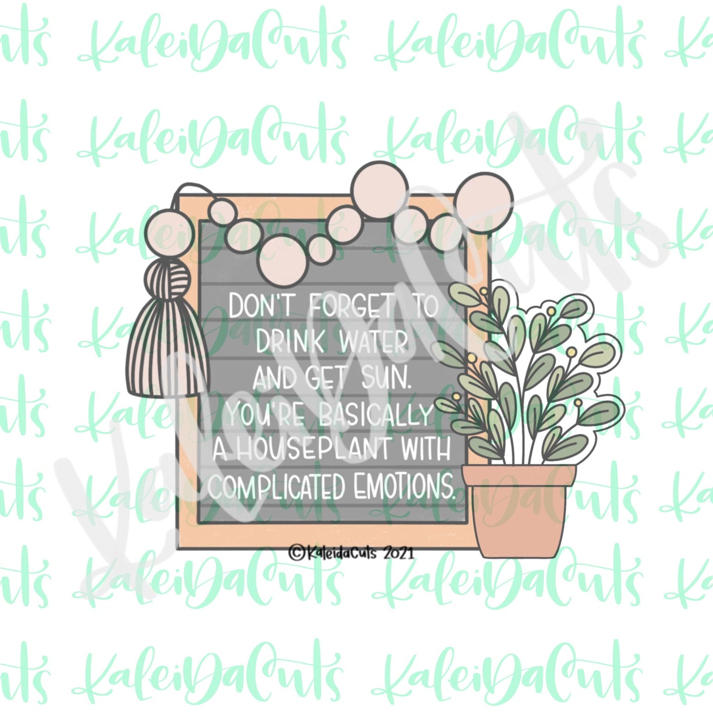 Plant Message Board Cookie Cutter