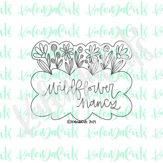 Wildflower Nancy Plaque Cookie Cutter