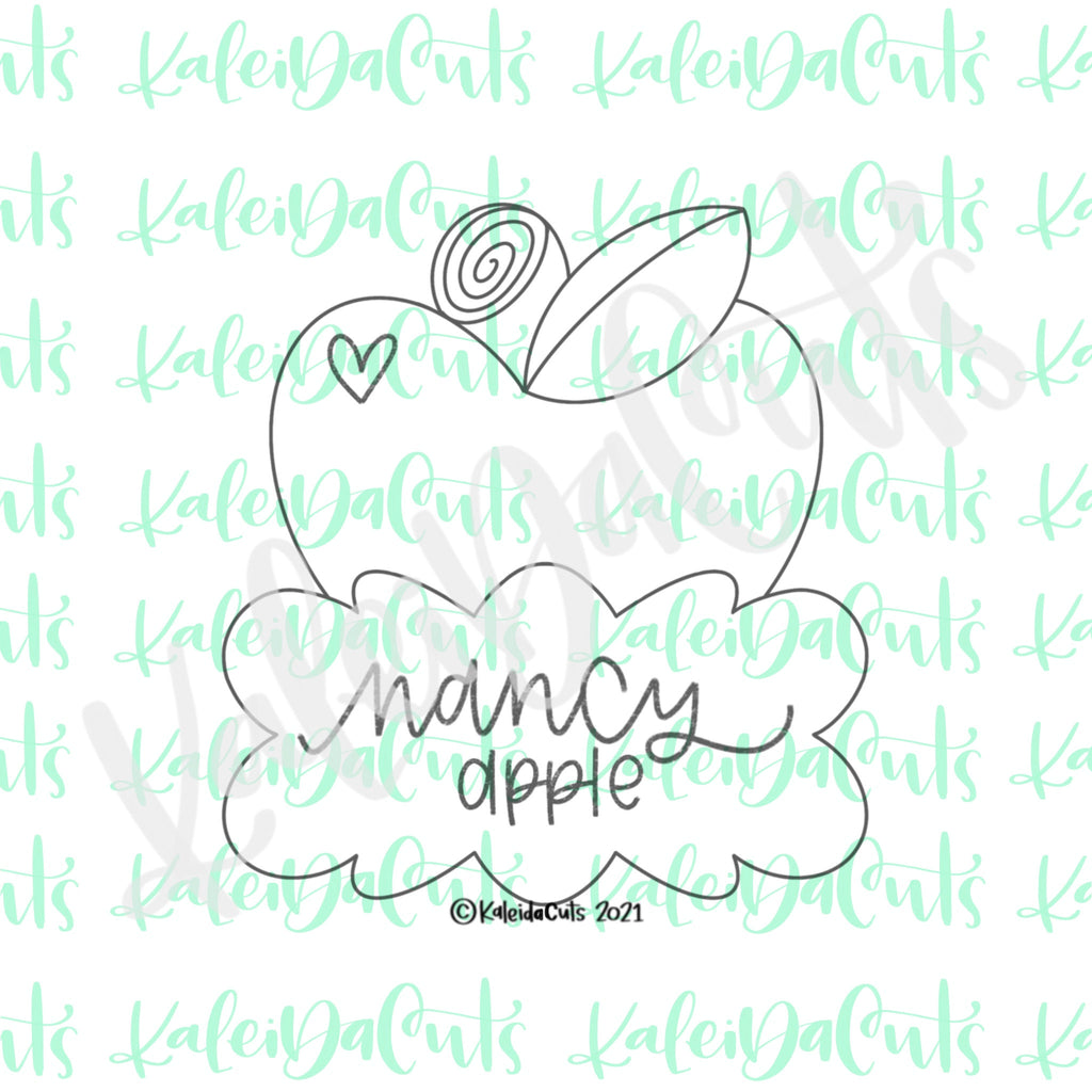 Nancy Apple Plaque Cookie Cutter