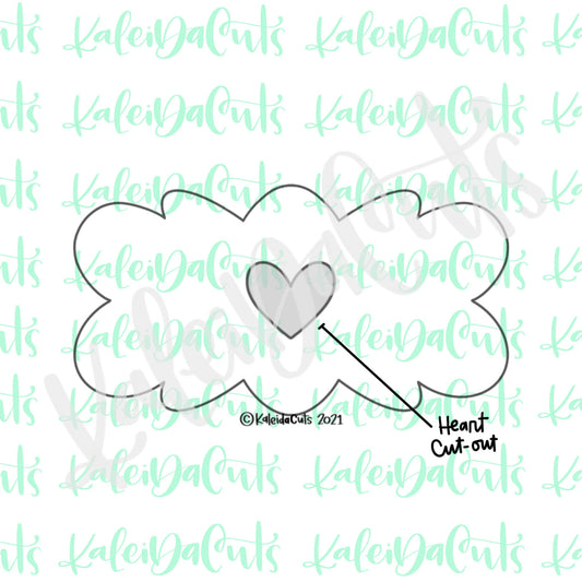 Nancy Heart Cutout Plaque Cookie Cutter