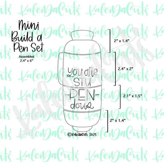 Mini Build a Pen Cookie Cutter Set of 4