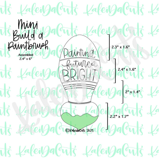 Mini Build a Paintbrush Cookie Cutter Set of 4