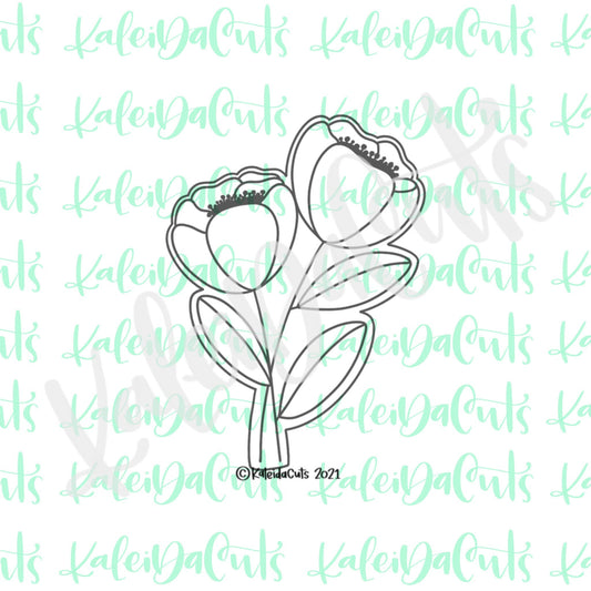 Anemones Bouquet Cookie Cutter