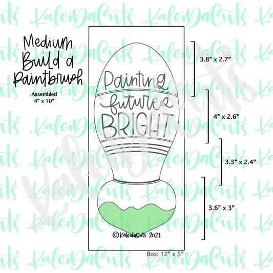 Medium Build a Paintbrush Cookie Cutter Set of 4