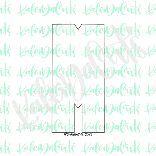 Tall Letter M Cookie Cutter