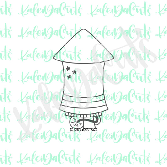 Bottle Rocket Cookie Cutter