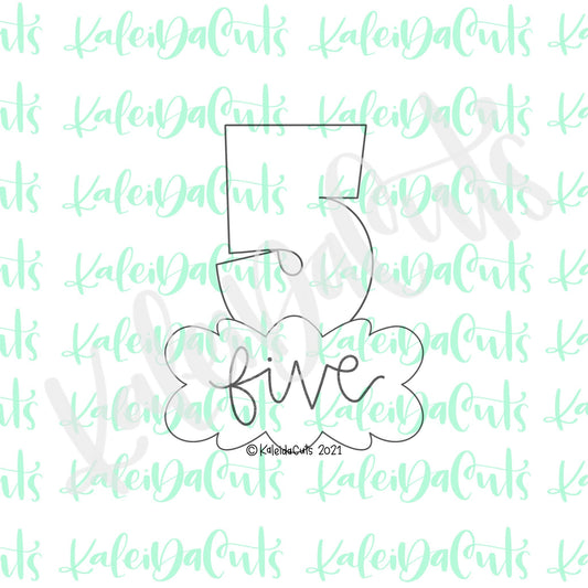 Nancy Number Five Cookie Cutter