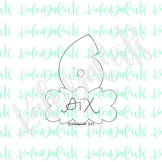 Nancy Number Six Cookie Cutter