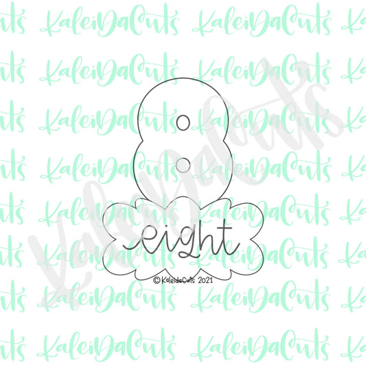 Nancy Number Eight Cookie Cutter