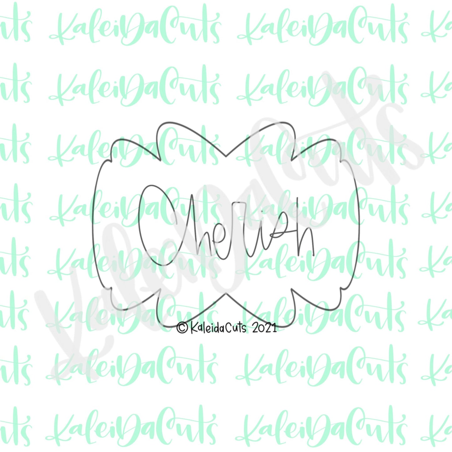 Cherish Plaque Cookie Cutter