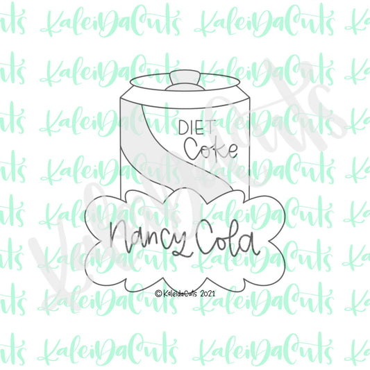 Nancy Cola Plaque Cookie Cutter