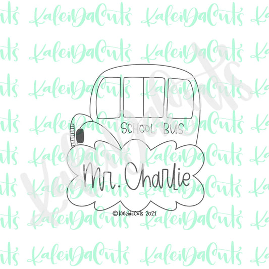 Nancy Bus  Plaque Cookie Cutter