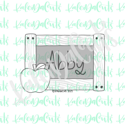 Chalkboard Apple 2 Cookie Cutter