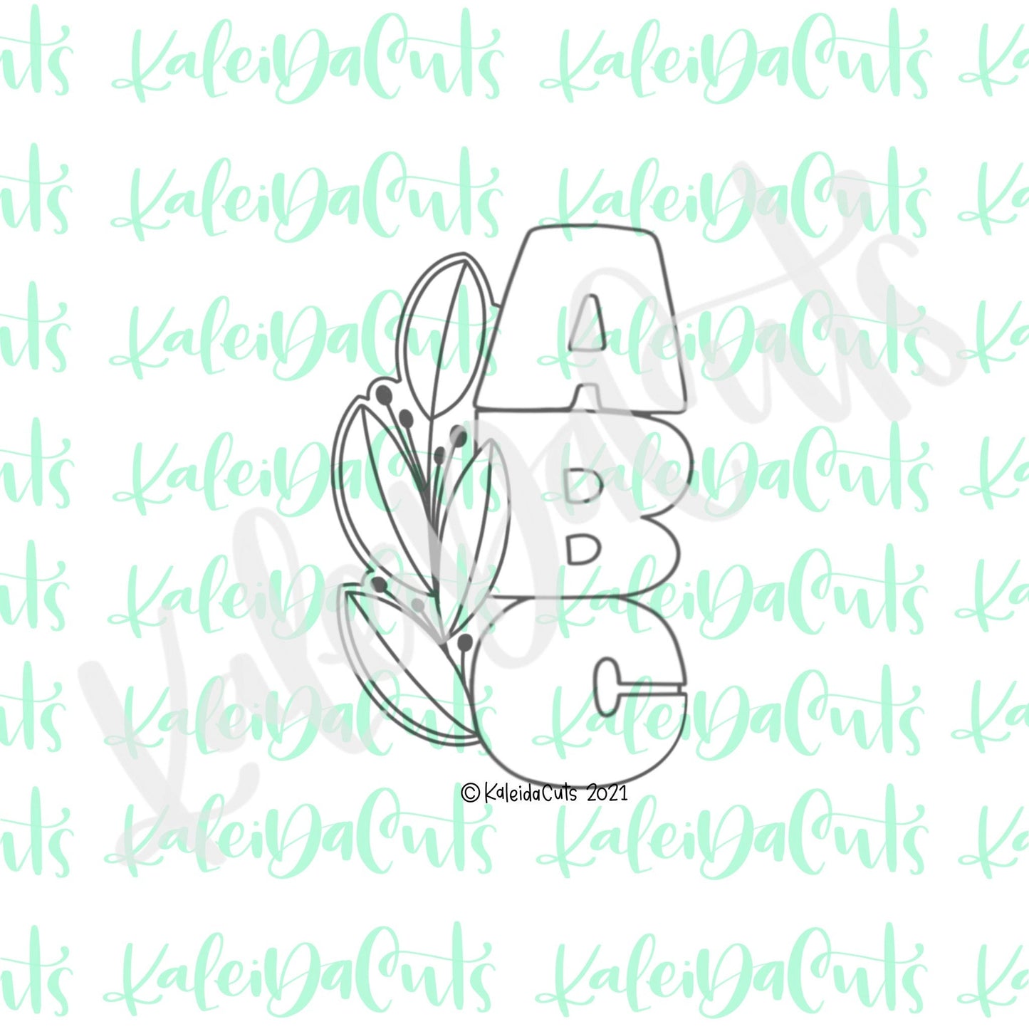 Leafy ABC Cookie Cutter