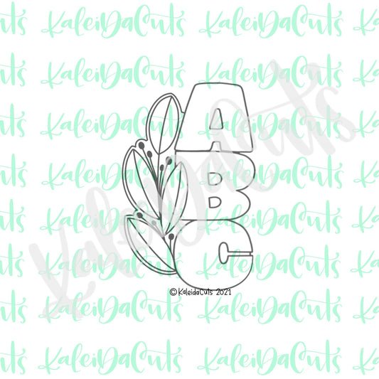 Leafy ABC Cookie Cutter