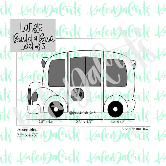 Large Build a Bus Set of 3 Cookie Cutters