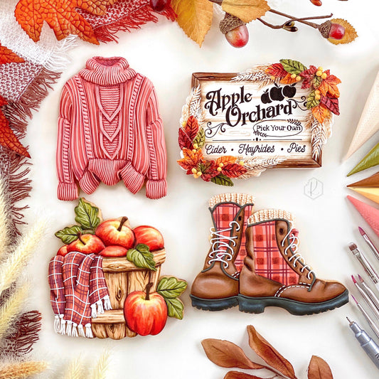 Kirkie Kookies’ Autumn Orchard Set of 4 Cookie Cutters