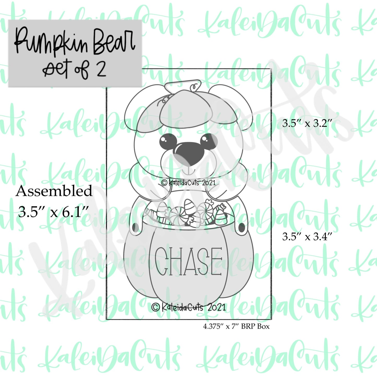 Pumpkin Bear Set of 2 Cookie Cutters