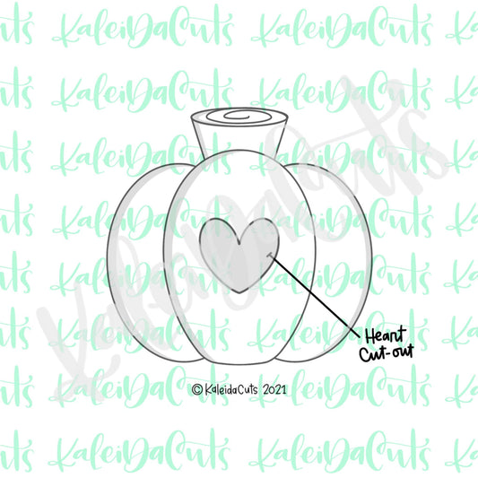 Classic Pumpkin Heart Cutout Cookie Cutter