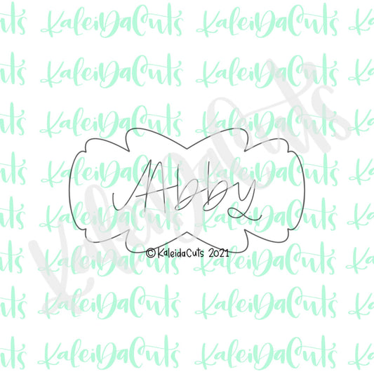 Abby Plaque Cookie Cutter