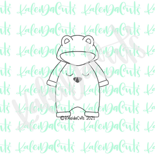 Baby Bear Romper Cookie Cutter