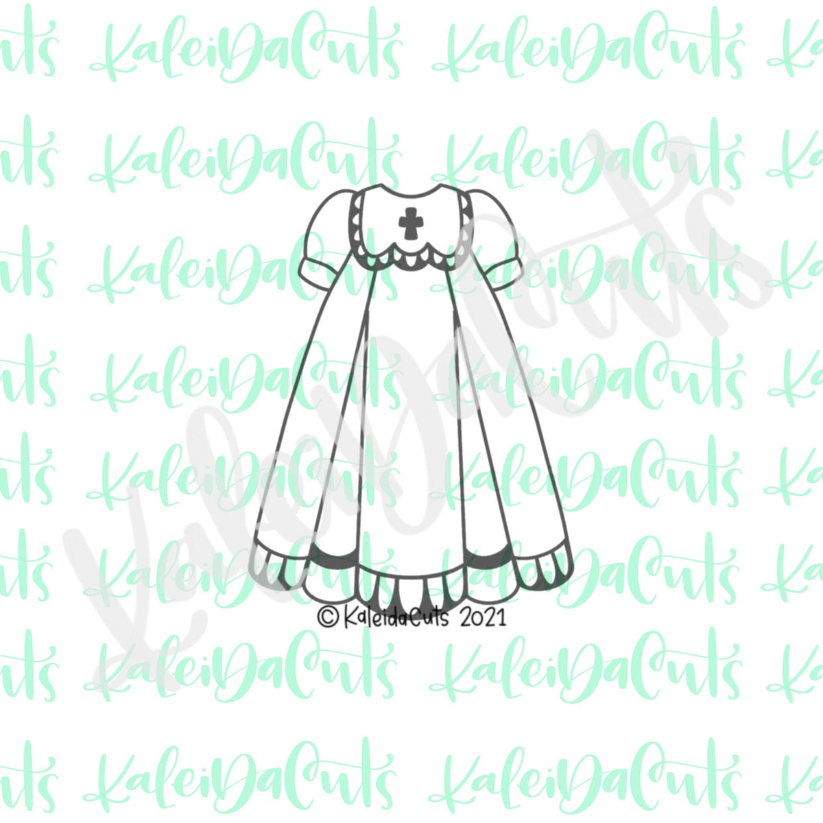 Communion Dress Cookie Cutter