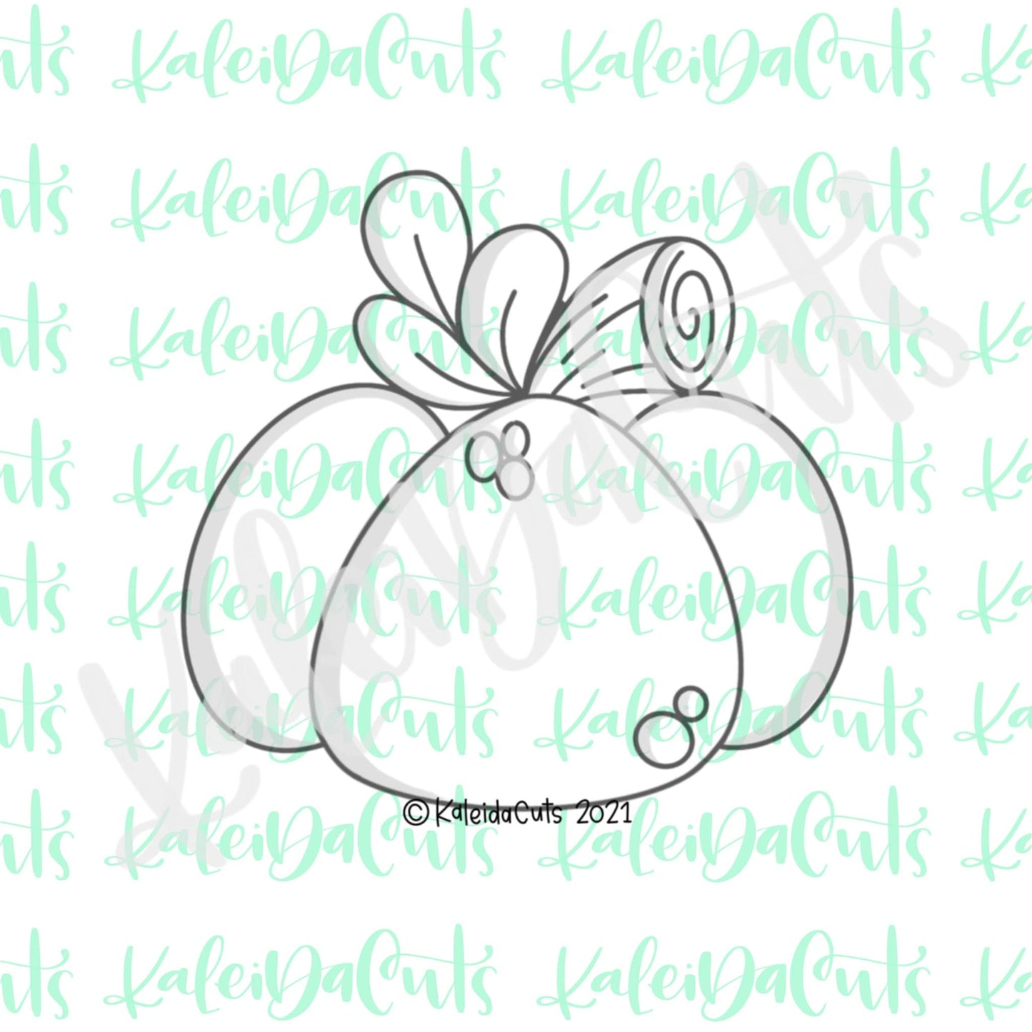 Floral Pumpkin Leaf Cookie Cutter