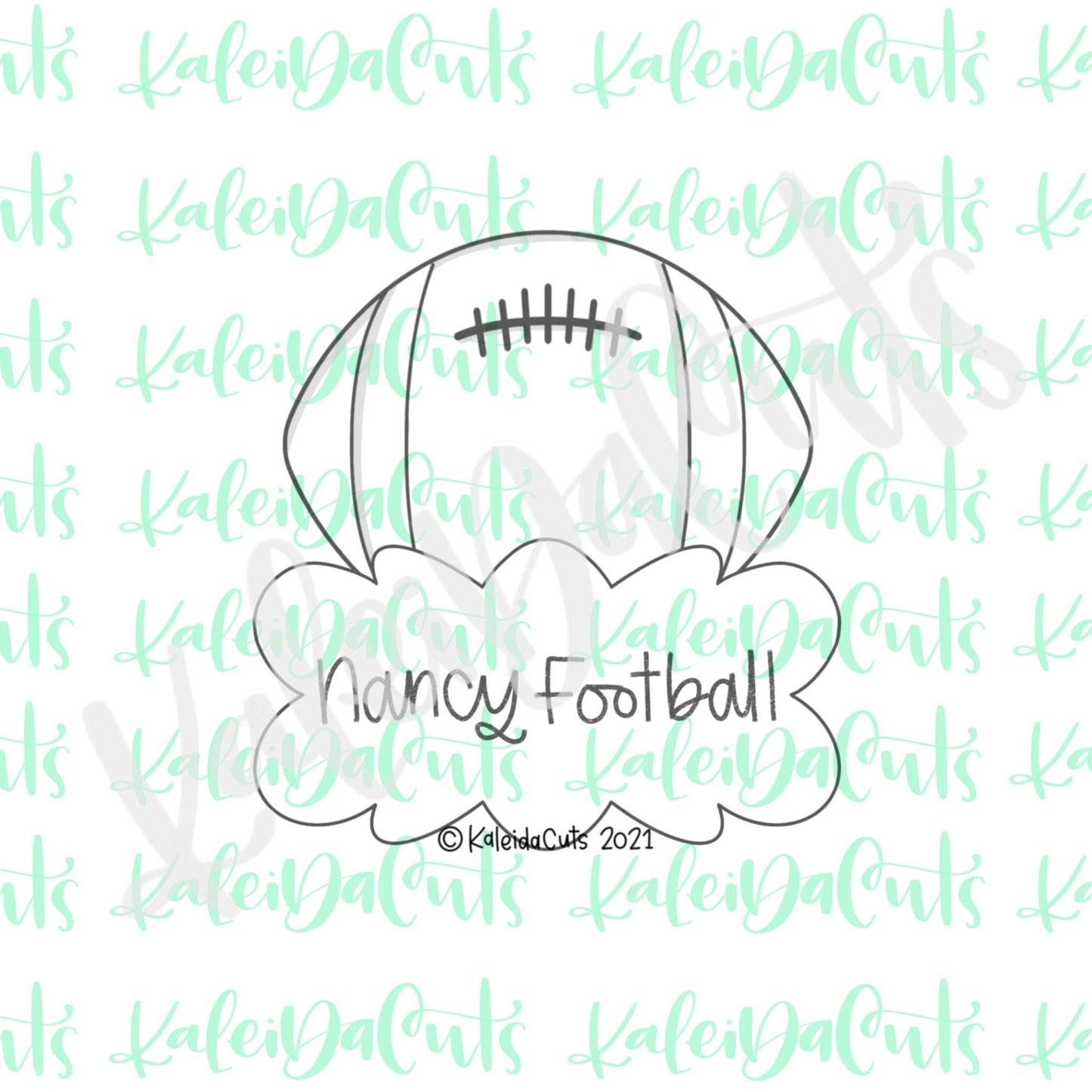 Nancy Football Plaque Cookie Cutter