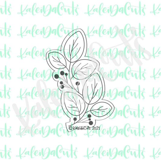 Elegant Greenery Cookie Cutter