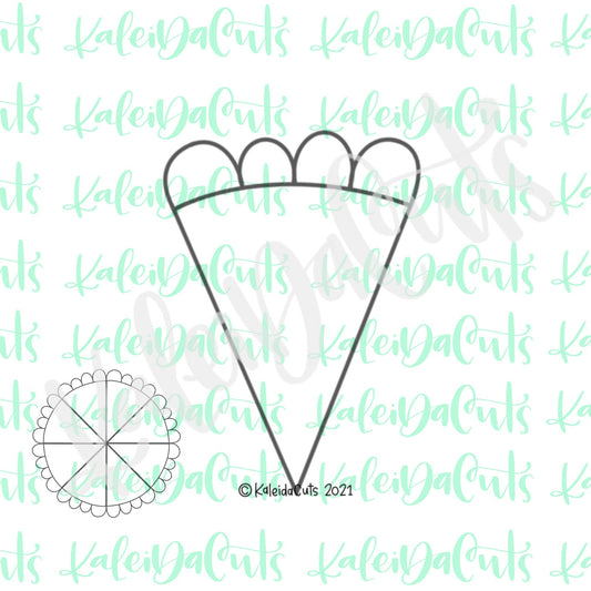 Scallop Pie Slice Cookie Cutter