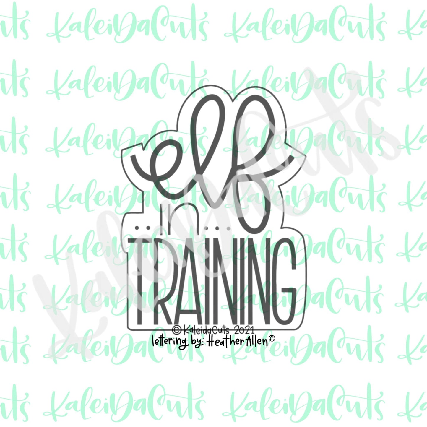 Elf in Training Lettering Cookie Cutter